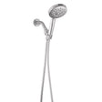 Oakbrook Collection Brushed Nickel ABS Plastic 6 settings Handheld Showerhead 1.8 gpm