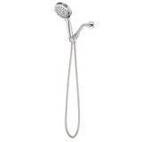 Oakbrook Collection Brushed Chrome ABS Plastic 6 settings Handheld Showerhead 1.8 gpm