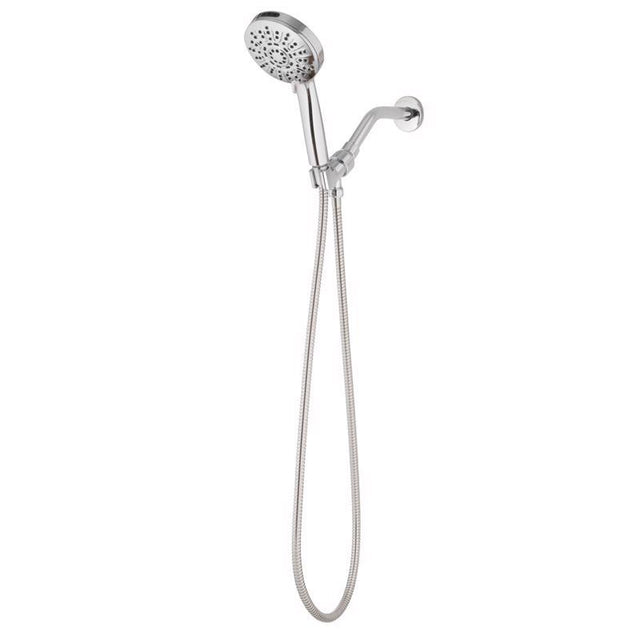 Oakbrook Collection Brushed Chrome ABS Plastic 6 settings Handheld Showerhead 1.8 gpm