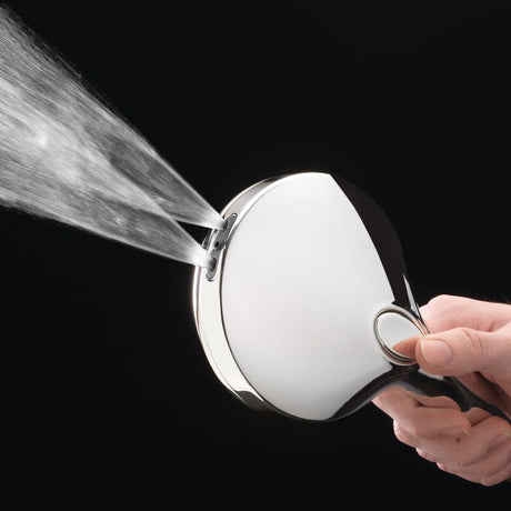 Oakbrook Collection Brushed Chrome ABS Plastic 6 settings Handheld Showerhead 1.8 gpm