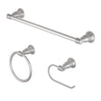 OakBrook Brushed Nickel Silver Zinc Bath Accessory Set