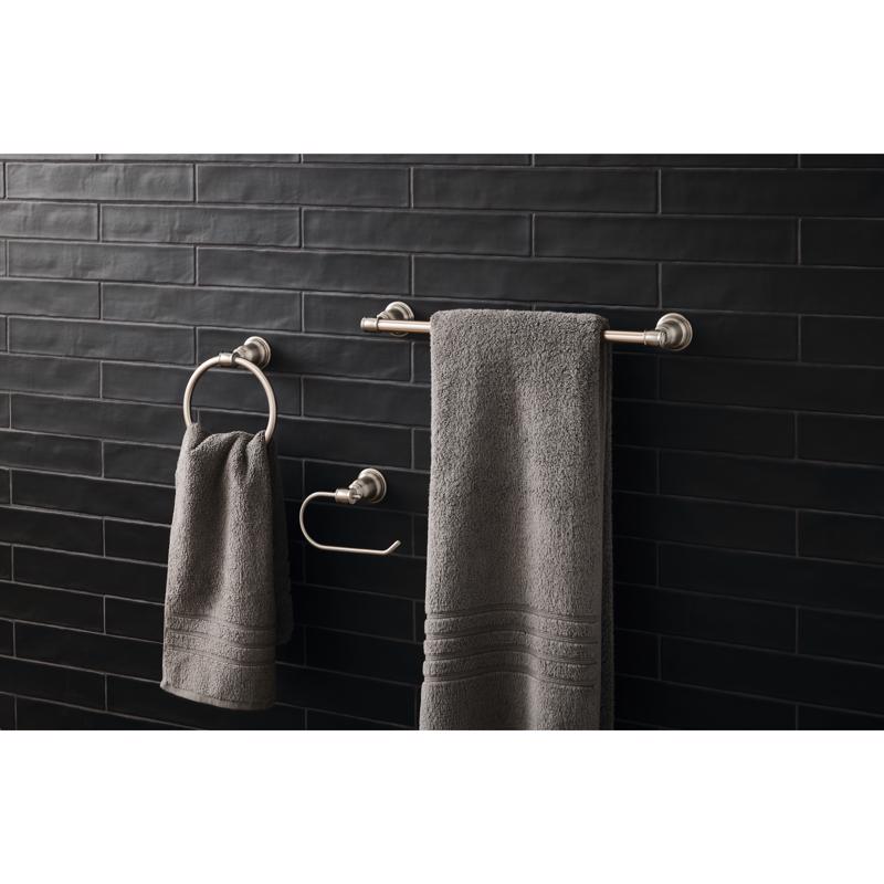 OakBrook Brushed Nickel Silver Zinc Bath Accessory Set