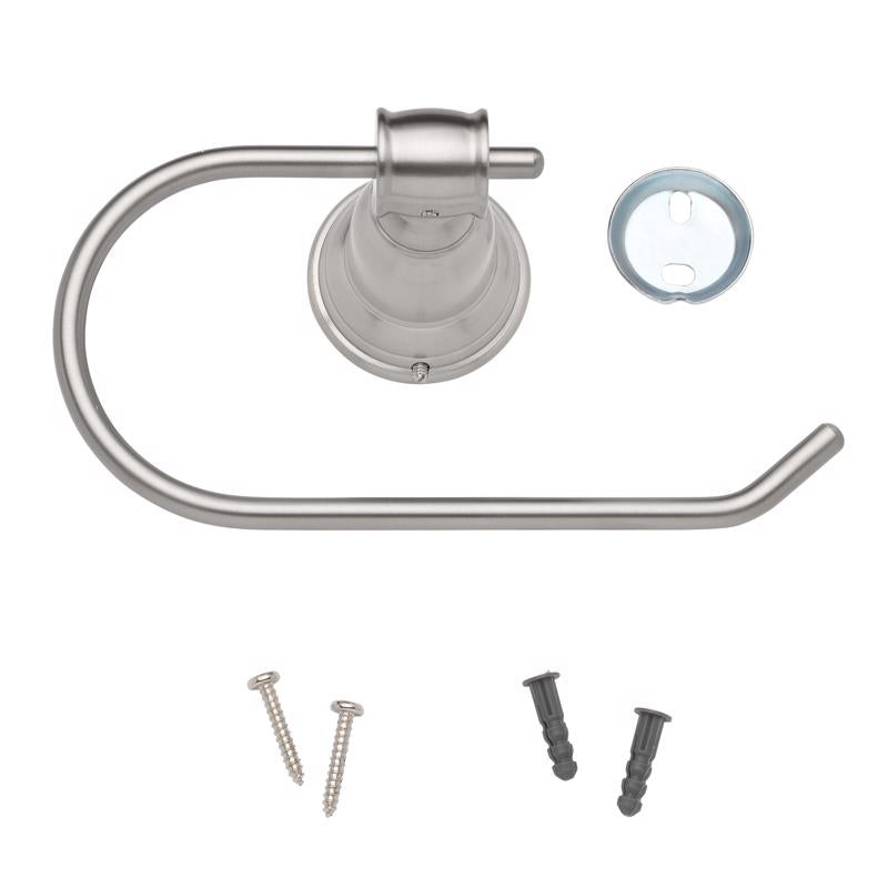 OakBrook Brushed Nickel Metallic Toilet Paper Holder