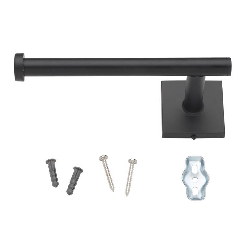 OakBrook Matte Black Toilet Paper Holder
