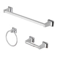 OakBrook Chrome Chrome Zinc Bath Accessory Set