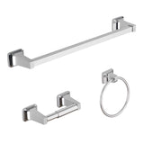 OakBrook Chrome Chrome Zinc Bath Accessory Set