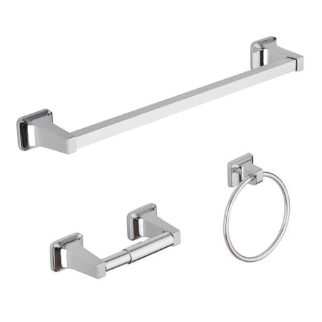 OakBrook Chrome Chrome Zinc Bath Accessory Set
