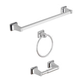 OakBrook Chrome Chrome Zinc Bath Accessory Set