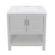 Royal Cabinets Single Gray Bathroom Vanity 30.5 in. W X 19 in. D X 35-1/2 in. H