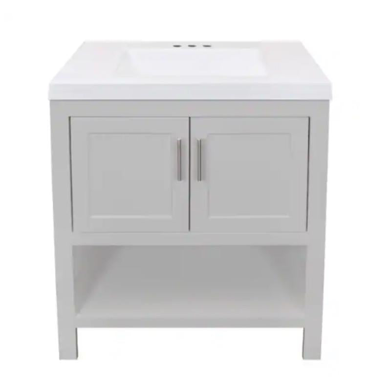 Royal Cabinets Single Gray Bathroom Vanity 30.5 in. W X 19 in. D X 35-1/2 in. H