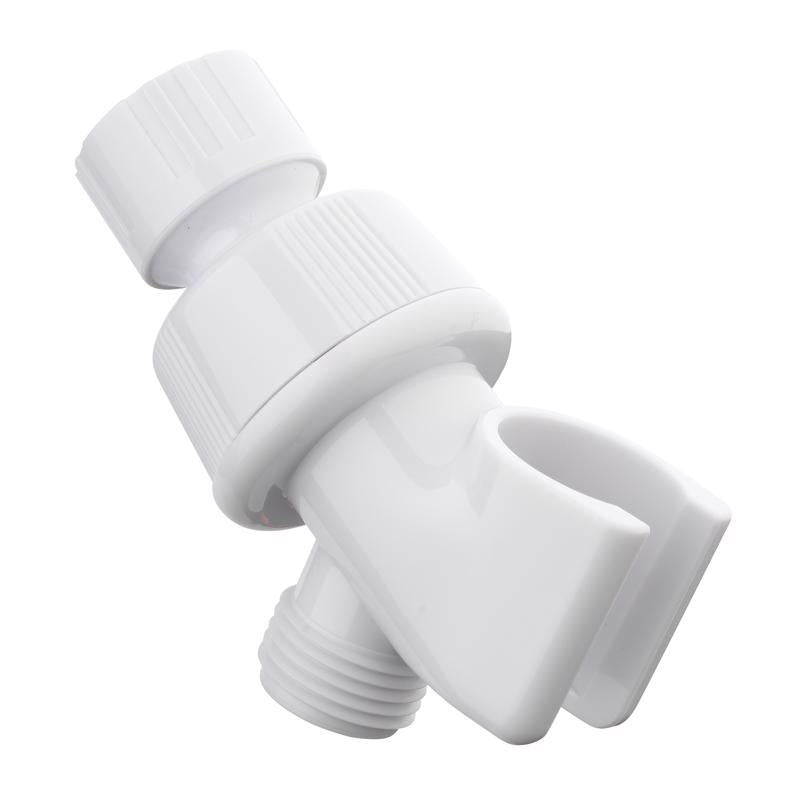 Oakbrook Collection White Plastic Shower Arm Mount