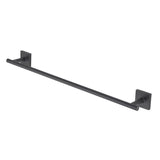 OakBrook Collection Matte Black Towel Bar 18 in. L Die Cast Zinc