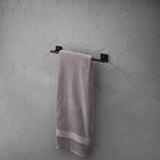 OakBrook Collection Matte Black Towel Bar 24 in. L Die Cast Zinc