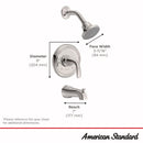 American Standard Cadet 1-Handle Chrome Tub and Shower Trim Kit