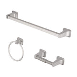 OakBrook Brushed Nickel Die Cast Zinc Bath Hardware Set