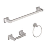 OakBrook Brushed Nickel Die Cast Zinc Bath Hardware Set