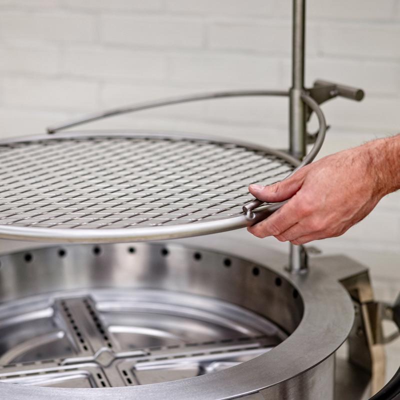 Breeo 57 in. W Stainless Steel Round Charcoal/Wood Fire Pit