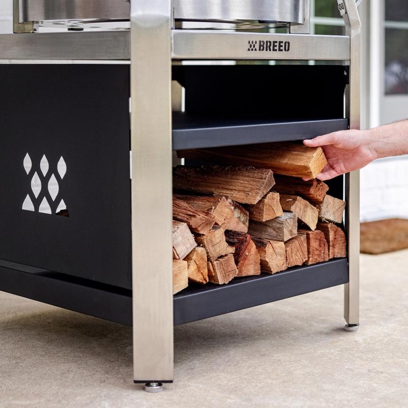 Breeo 57 in. W Stainless Steel Round Charcoal/Wood Fire Pit