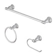 OakBrook Collection Chrome Die Cast Zinc Bath Hardware Set