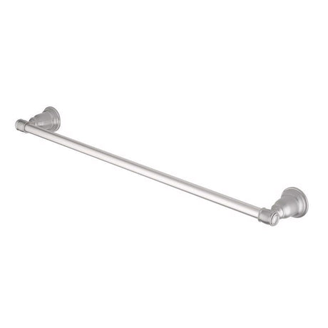 OakBrook Collection Traditional Brushed Nickel Towel Bar 24 in. L Die Cast Zinc