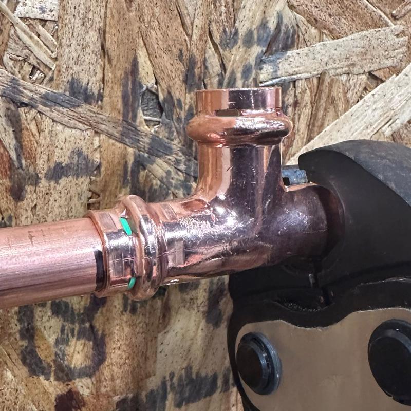 QuickFitting 3/4 in. Press in. X 3/4 in. D Press in. Copper Tee