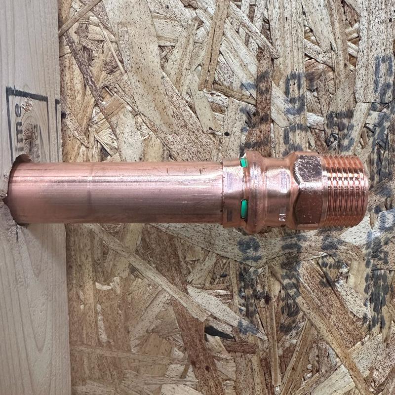 QuickFitting 3/4 in. Press in. X 3/4 in. D Male in. Copper Adapter