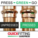 QuickFitting 1/2 in. Press in. X 1/2 in. D Male in. Copper Adapter