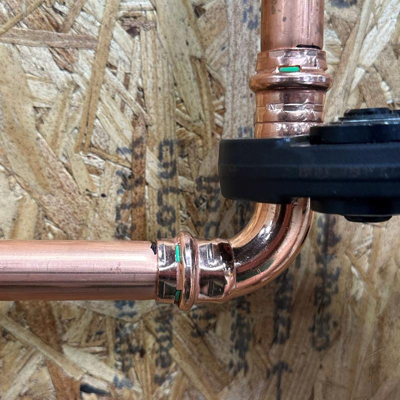 QuickFitting 3/4 in. FTG in. X 3/4 in. D Press in. Copper 90 Degree Street Elbow