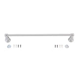 OakBrook Collection Chrome Twin Towel Bar 24 in. L Die Cast Zinc