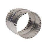 Deflect-O Jordan 3 in. L X 3 in. D Silver/White Aluminum Duct Connector