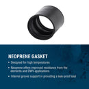 Proline BK Products 1-1/2 in. Hub Sizes X 1-1/2 in. D Hub Sizes Neoprene/Stainless Steel No Hub Coup