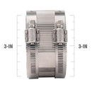 Proline BK Proucts 3 in. Hub Sizes X 3 in. D Hub Sizes Neoprene/Stainless Steel No Hub Coupling 1 pk