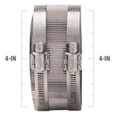 Proline BK Products 4 in. Hub Sizes X 4 in. D Hub Sizes Neoprene/Stainless Steel No Hub Coupling 1 p