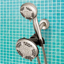 Waterpik Brushed Nickel 12 settings Showerhead Combo 1.8 gpm