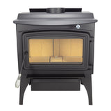Pleasant Hearth EPA Certified 2200 sq ft Vintage Cord Wood Stove Hopper