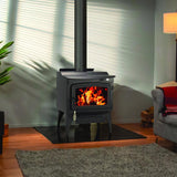 Pleasant Hearth EPA Certified 2200 sq ft Vintage Cord Wood Stove Hopper