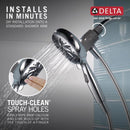 Delta Chrome ABS Plastic 6 settings Handheld Showerhead 1.75 gpm