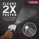 Delta Chrome Plastic 6 settings Handheld Showerhead 1.75 gpm