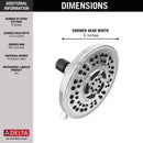 Delta Chrome ABS Plastic 8 settings Showerhead 1.75 gpm