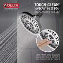 Delta Chrome ABS Plastic 8 settings Showerhead 1.75 gpm