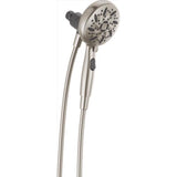 Delta Brushed Nickel ABS Plastic 6 settings Handheld Showerhead 1.75 gpm