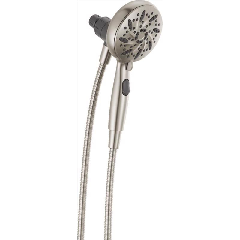 Delta Brushed Nickel ABS Plastic 6 settings Handheld Showerhead 1.75 gpm