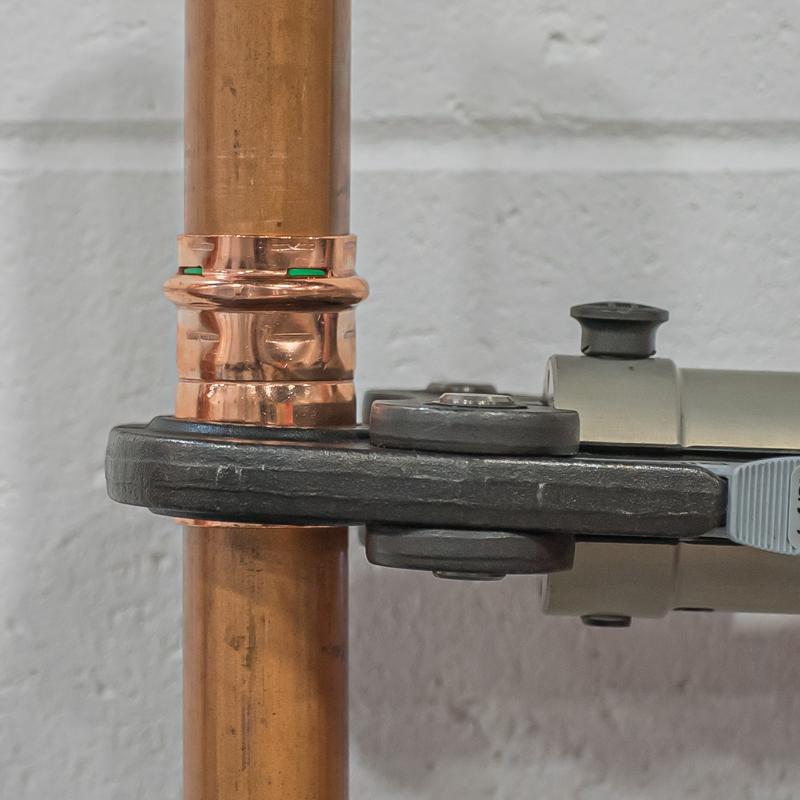 QuickFitting 1-1/2 in. Press in. Press in. Copper Coupling with Stop