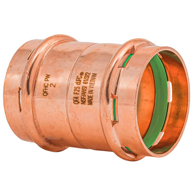 QuickFitting 2 in. Press in. Press in. Copper Coupling with Stop