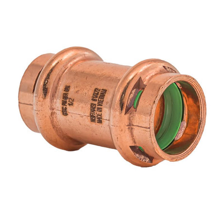 QuickFitting 1/2 in. Press in. Press in. Copper Coupling without Stop