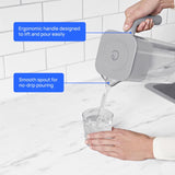 Culligan ZeroWater 10 cups Clear/Gray Water Filter Pitcher