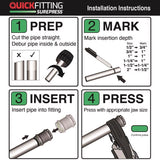 QuickFitting 3/4 in. Press in. FTG in. Copper Reducing Coupling