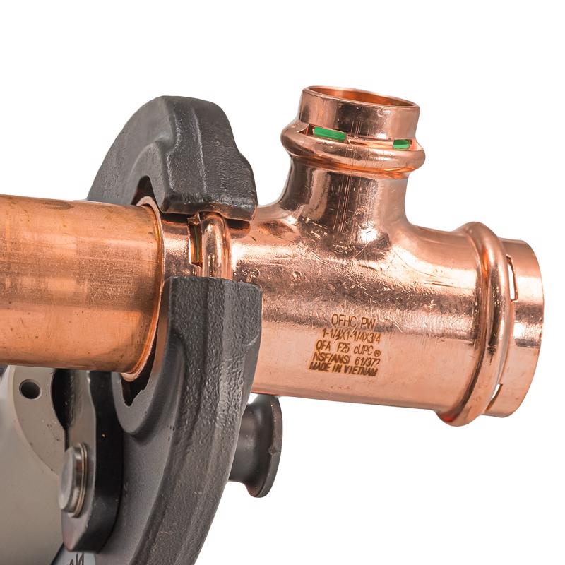 QuickFitting 1-1/4 in. Press in. Press in. Copper Tee