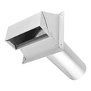 Imperial 12.75 in. L X 8 in. D White Galvanized Steel Wall Exhaust Hood