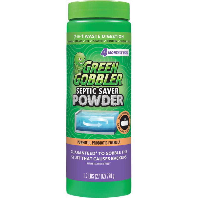 Green Gobbler Powder Septic Tank Treatment 27 oz